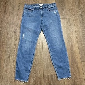 H&M Distressed Ankle Skinny Jeans Size 12